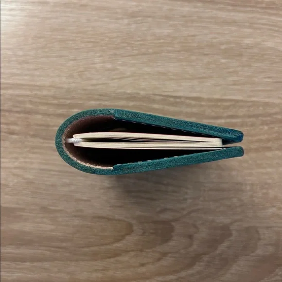 Chic Sparrow NANO Maplewood Turquoise Blue Made USA Leather Cover TN Notebook - Picture 13 of 16